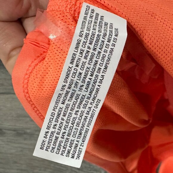 NWT All in Motion Coral One-Shoulder Athletic Mini Dress, Size L - Picture 7 of 9